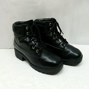 Harley-Davidson Riding Boots Black Leather Size 10